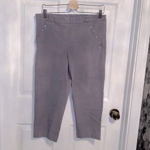 Zac & Rachel Grey Crop Pants